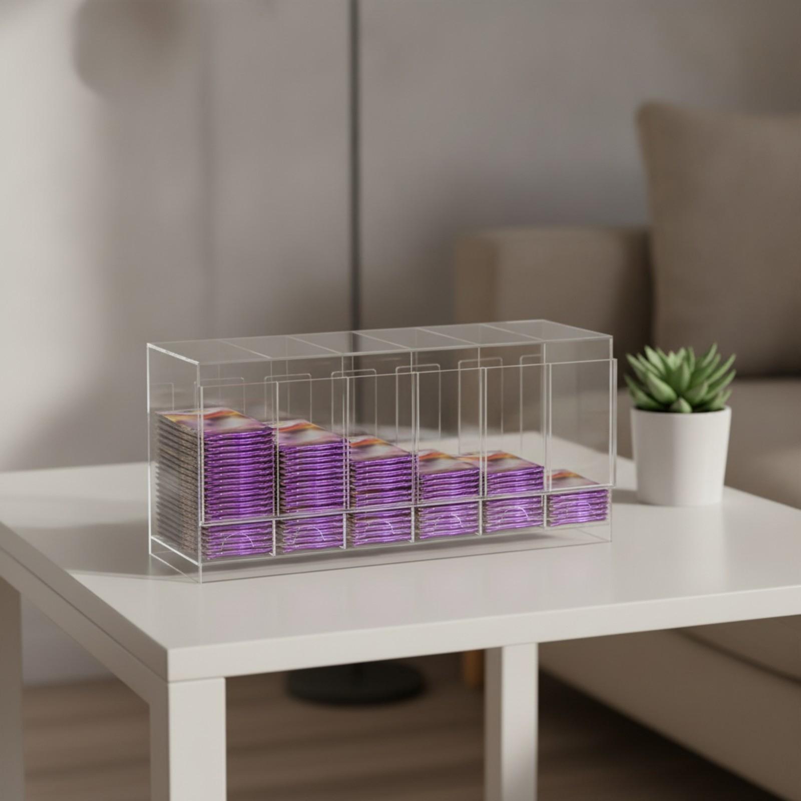 Storage & Organization - Boîte de présentation de cartes compartimentée,
