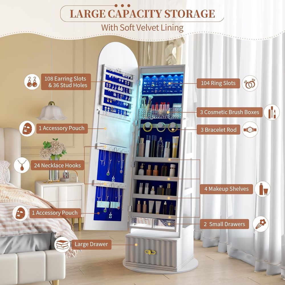 Armoire miroir pleine longueur - Storage & Organization avis et prix