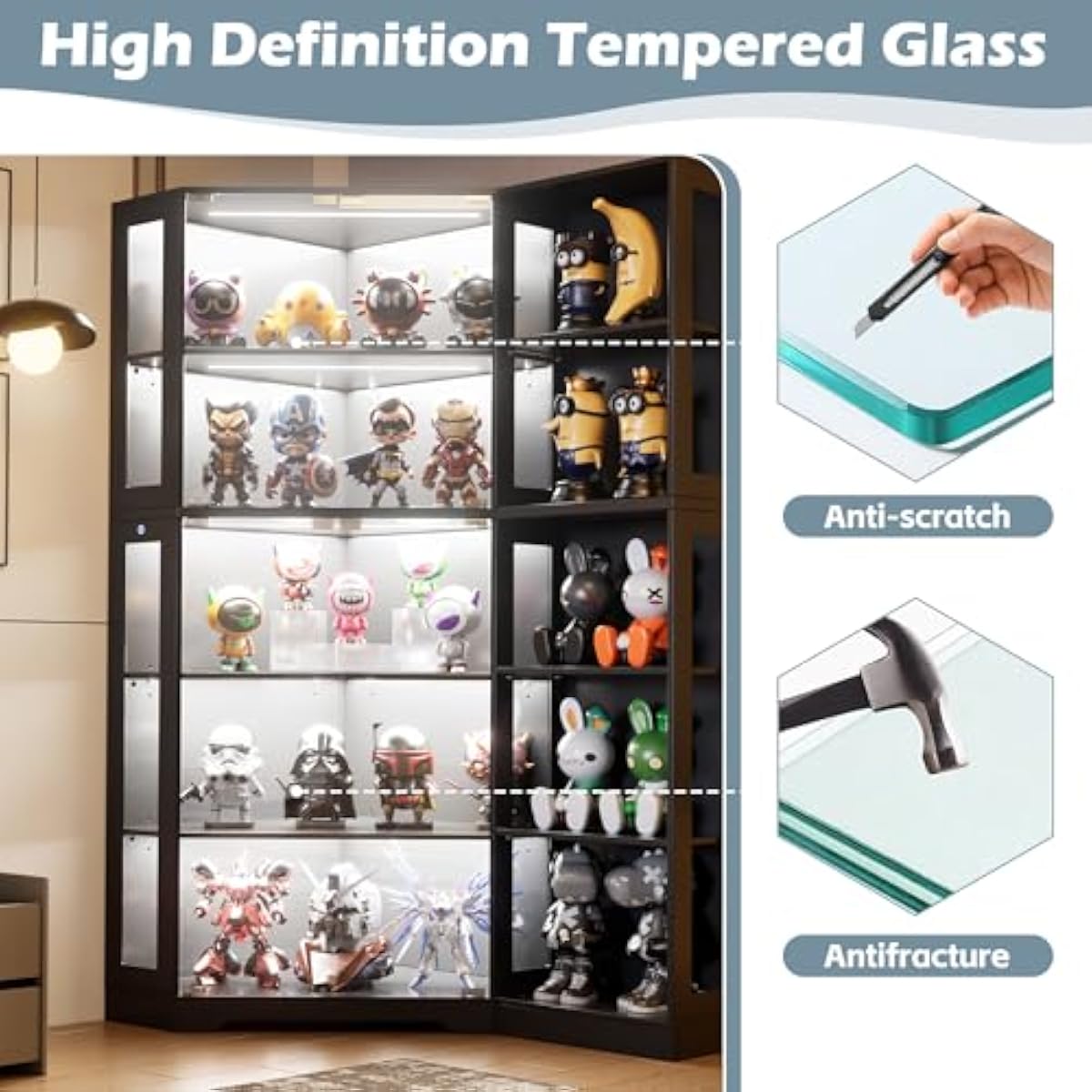 Vitrine d'exposition avec port - Lighting avis et prix