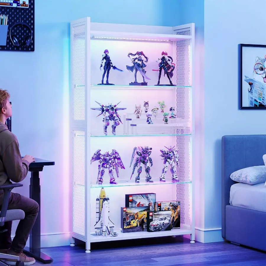 Vitrine avec étagères en verre - Lighting avis et prix