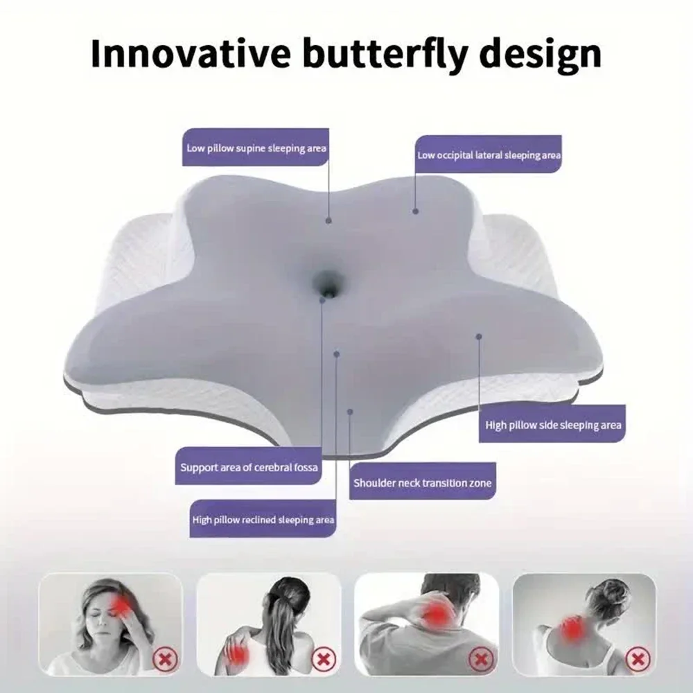 Oreillers en mousse à mémoire  - Memory Foam Orthopedic Pillow Neck Pain avis et prix