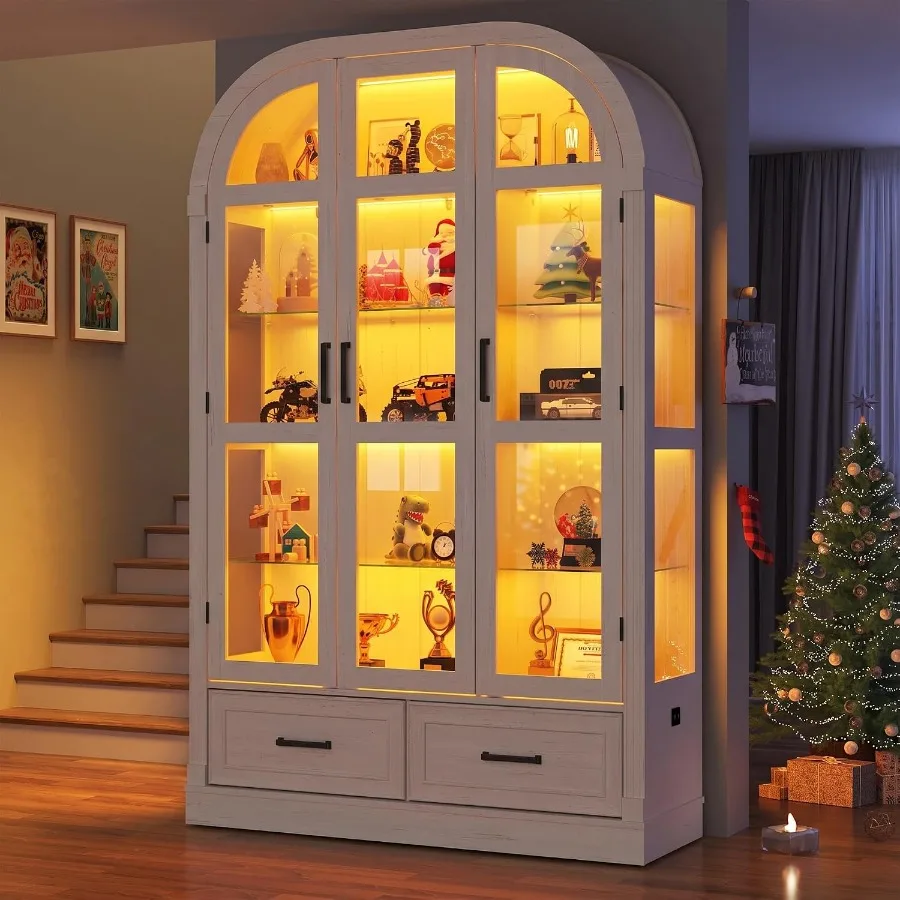 Vitrine arquée de 74 pouces av - Lighting avis et prix