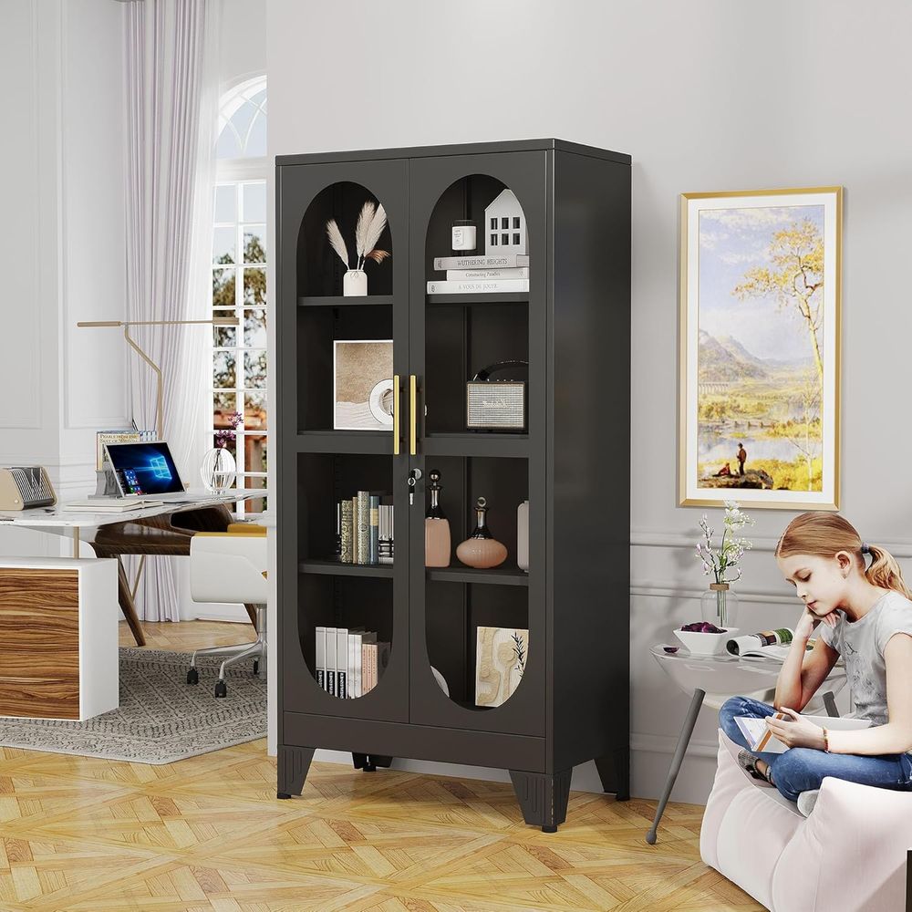 Vitrine en verre de 61 pouces  - Storage & Organization avis et prix