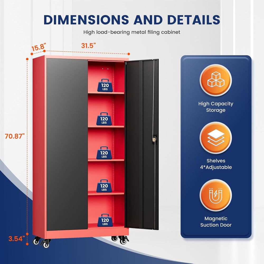 Armoire de rangement métalliqu - Storage & Organization avis et prix